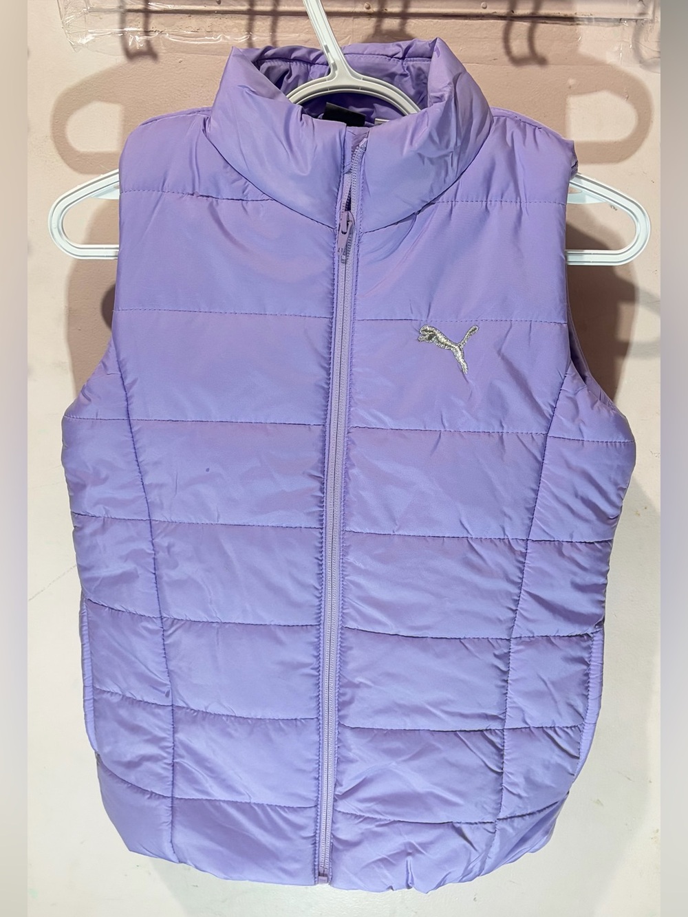 Puma Quilted Vest in Light Purple